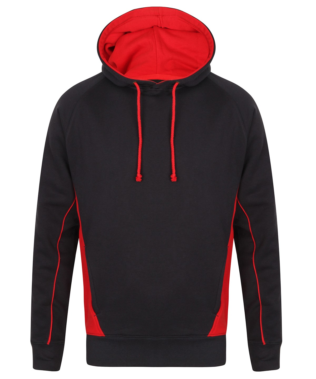 Kids Contrast Teamwear Hoodie Navy / Red