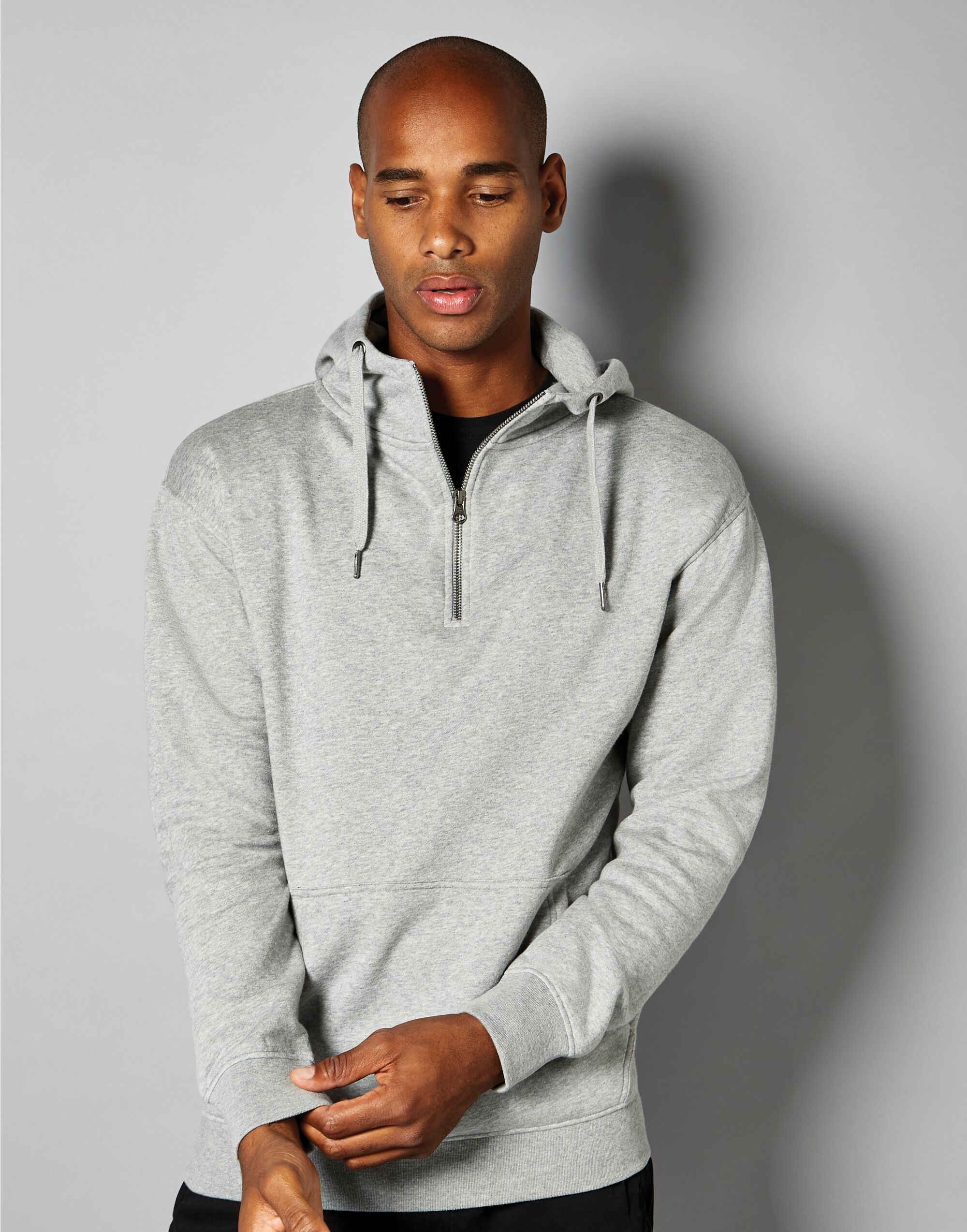 Kustom Kit Regular Fit 1/4 Zip Hood