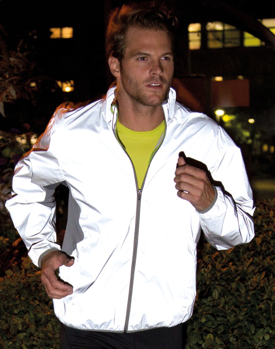 Spiro Reflective Neon White Sports Jacket