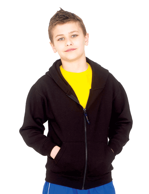 Childrens Classic Full Zip Hooded Sweatshirt