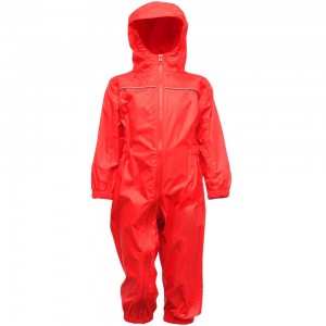 Kid's Paddle Rainsuit in Classic Red