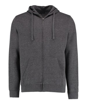 Klassic 60 degree superwash zipped hoodie in Marl Grey