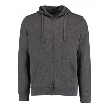 Klassic 60 degree superwash zipped hoodie in Marl Grey