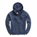 Premium Zip Hoodie in Navy Melange