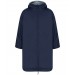 Kids All-weather warm sherpa fleece lined robe navy