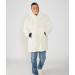 Sherpa side blue hoodie