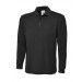 Black Long Sleeve Polo